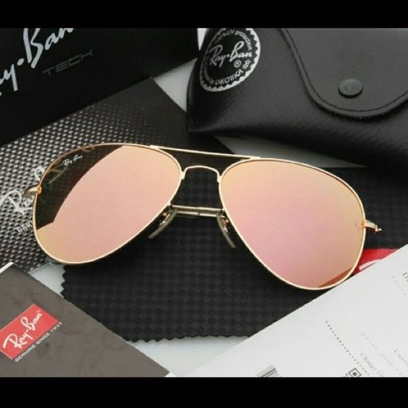 Ray-Ban Accessories - Rose Gold Ray-Ban Aviators